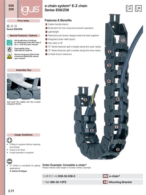 igus cable chains.
